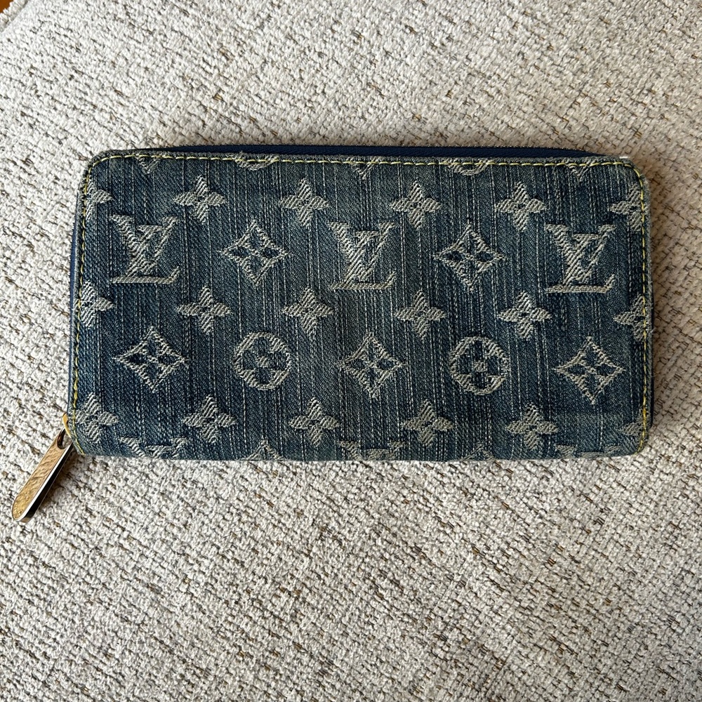 Authentic Louis Vuitton Denim Wallet - SOLD